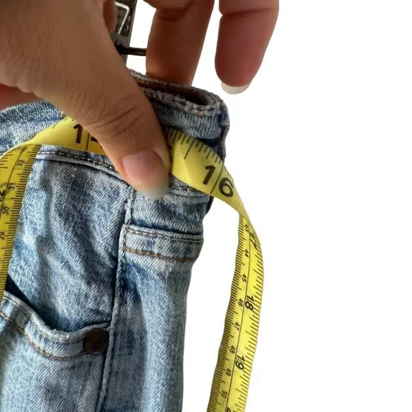 Vintage Y2K Light Blue Flare Leg Denim Low Rise Jeans 7 - Picture 8 of 16